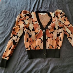 ASTR The Label Abstract Floral Sweater size XS New